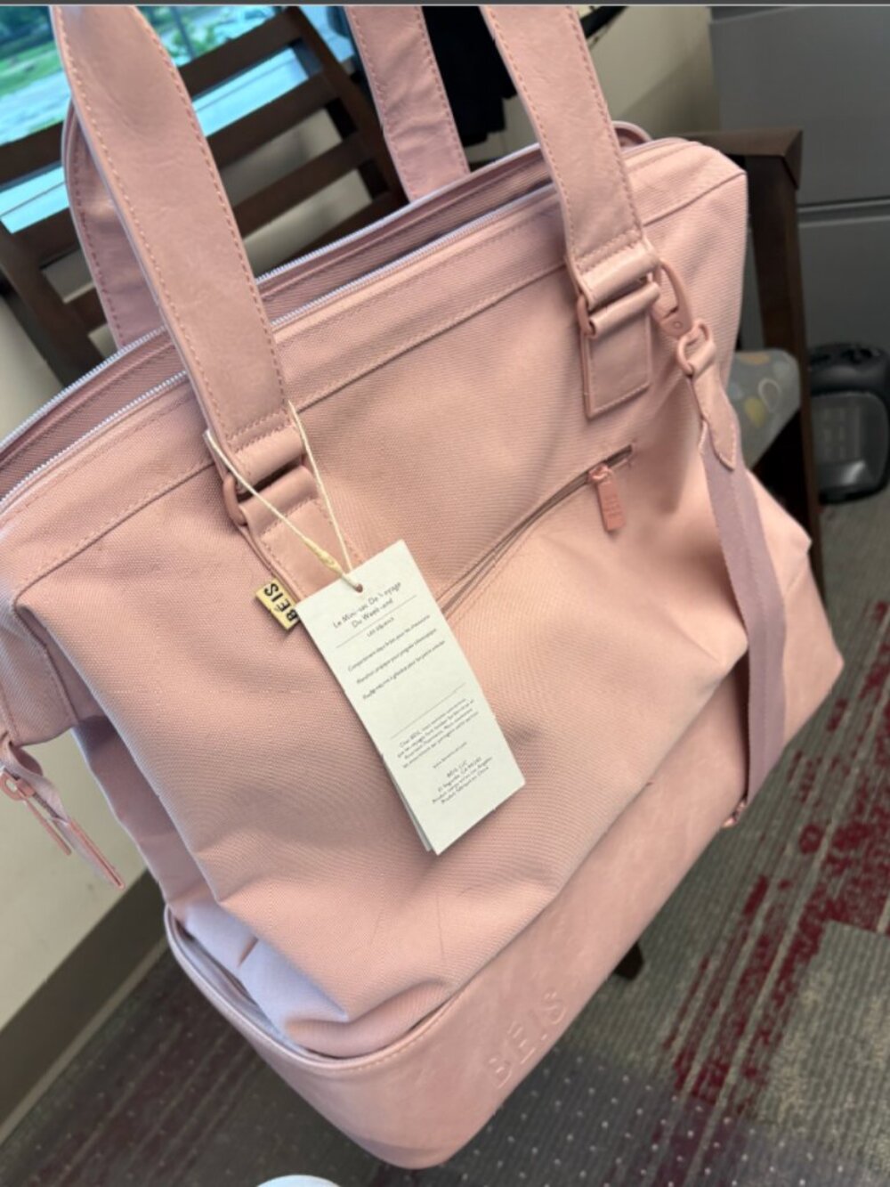 Beis - Mini Weekender in Atlas Pink - New With Tags - Picture 10 of 10